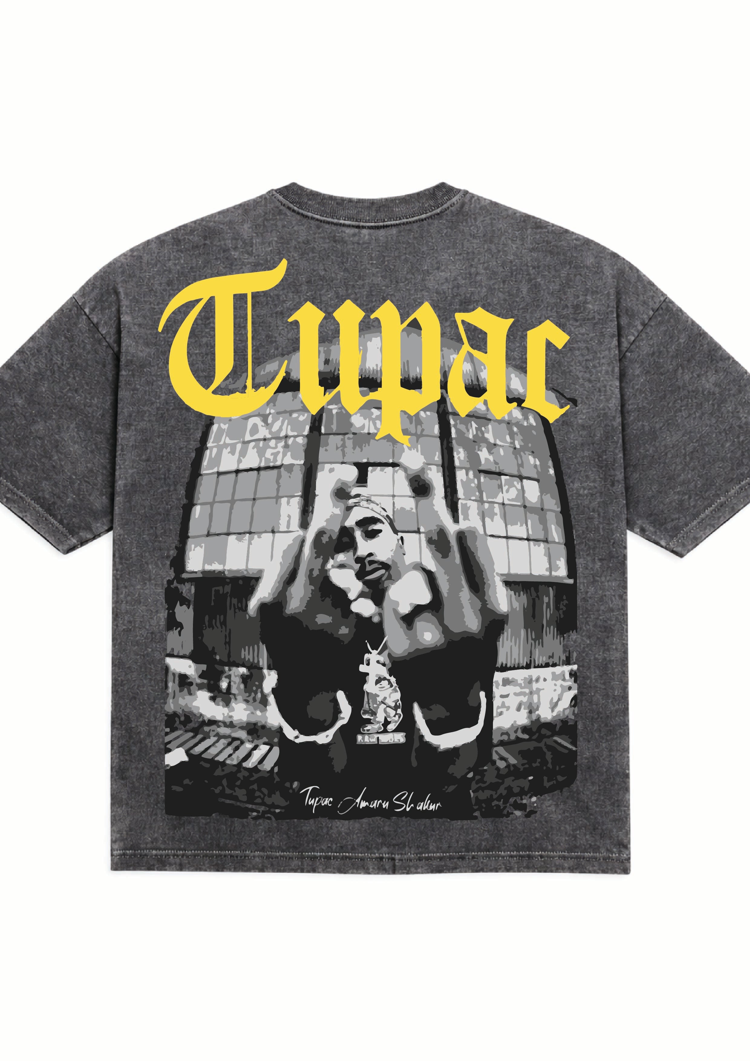 Tupac “Legacy” Acid Wash Oversized T-Shirt