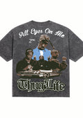 Tupac “Thug Life” Acid Wash Oversized T-Shirt