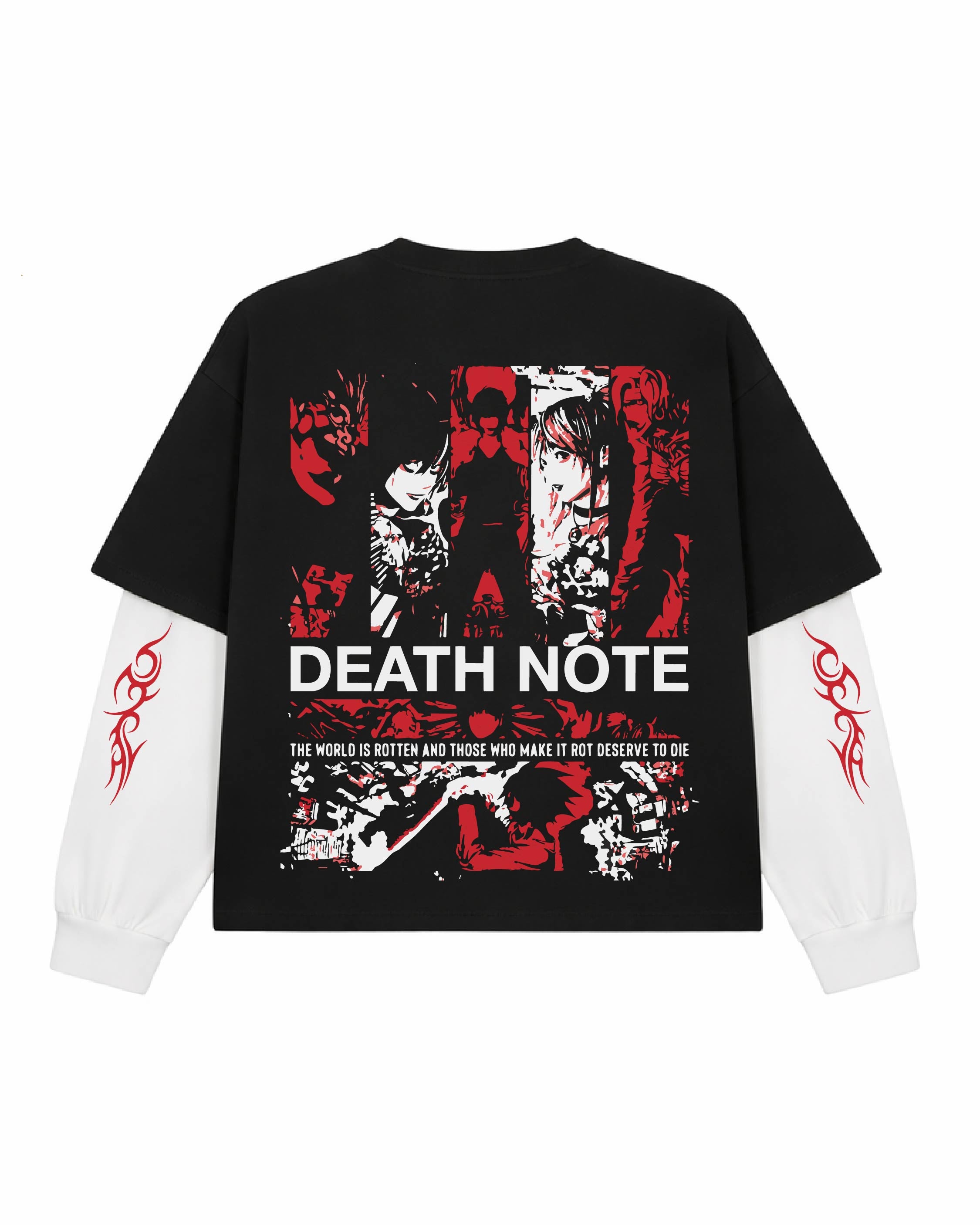 Death Note Oversized Layered T-Shirt