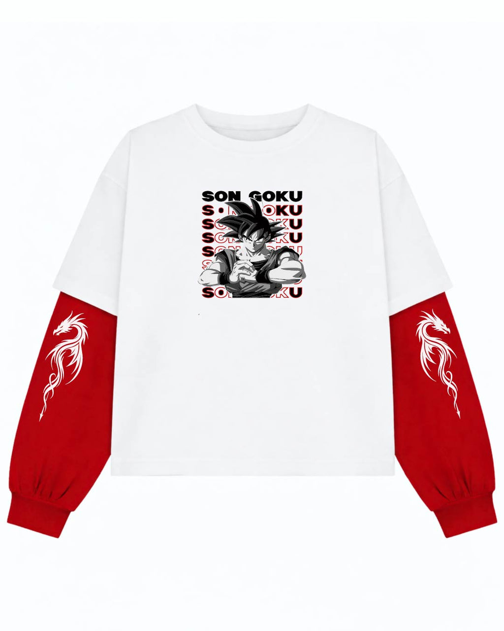 Goku Oversized Layered T-Shirt
