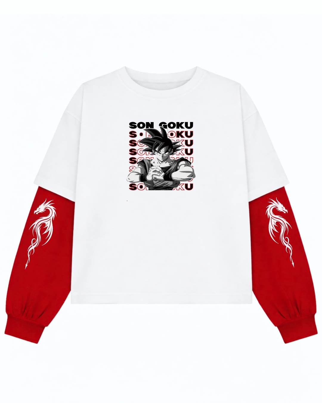 Goku Oversized Layered T-Shirt