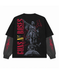 Guns N Roses Layered Oversized T Shirt