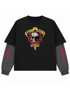 Guns N Roses Layered Oversized T Shirt