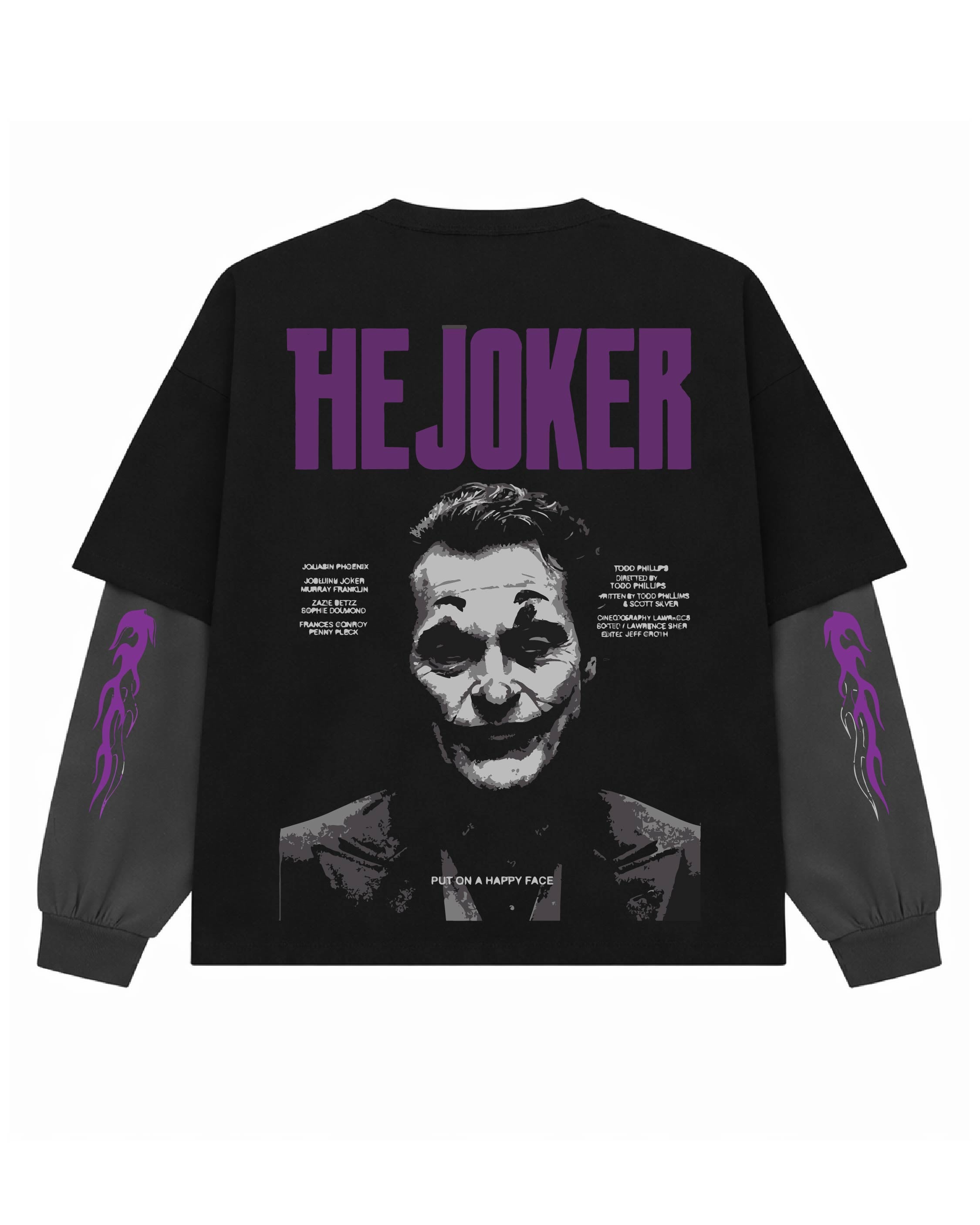 Joker Oversized Layered T-Shirt