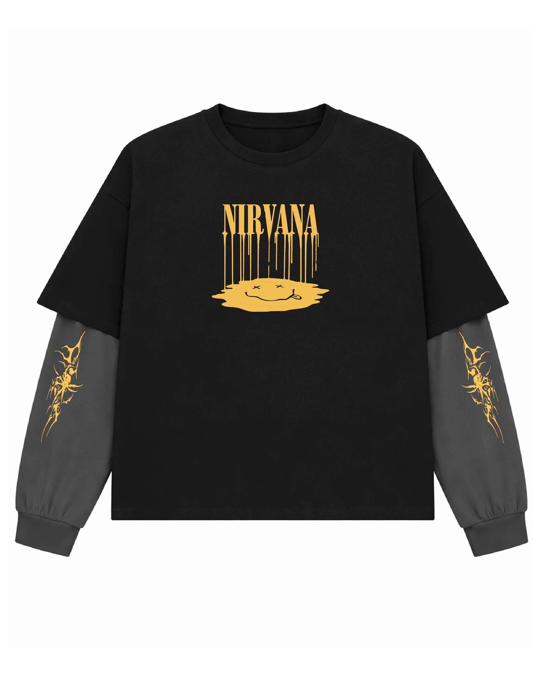 Nirvana Statement Layered Oversized T-Shirt