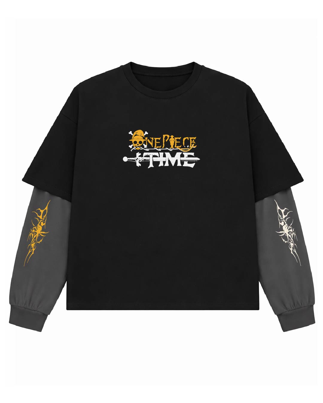 One Piece Luffy Red Hawk Oversized Layered T-Shirt