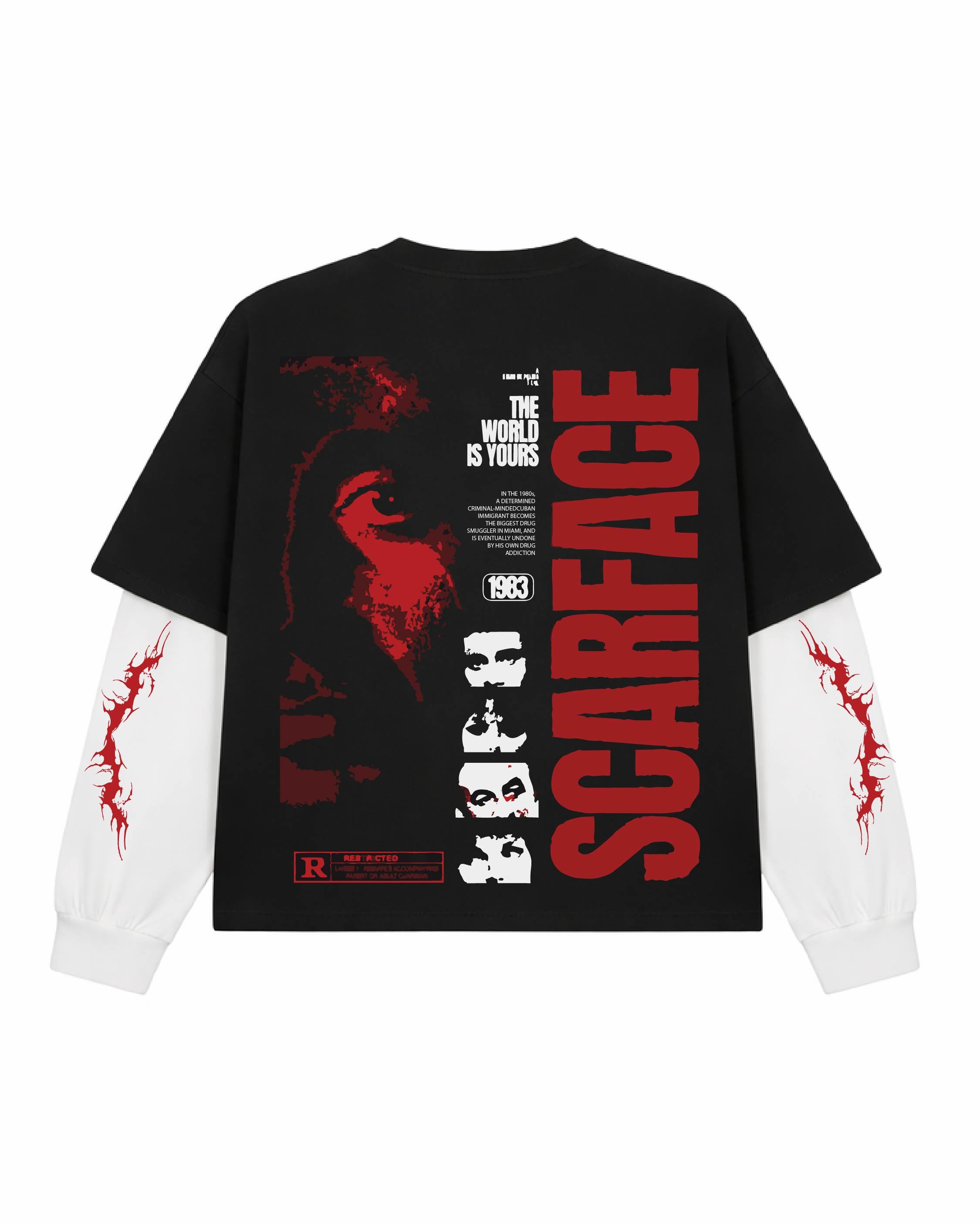 Scarface Layered Oversized T-shirt