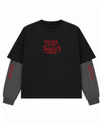 Stranger Things Oversized Layered T-Shirt