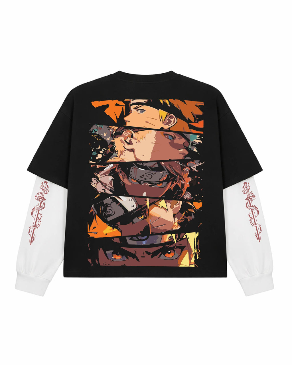 Naruto Oversized Layered T-Shirt