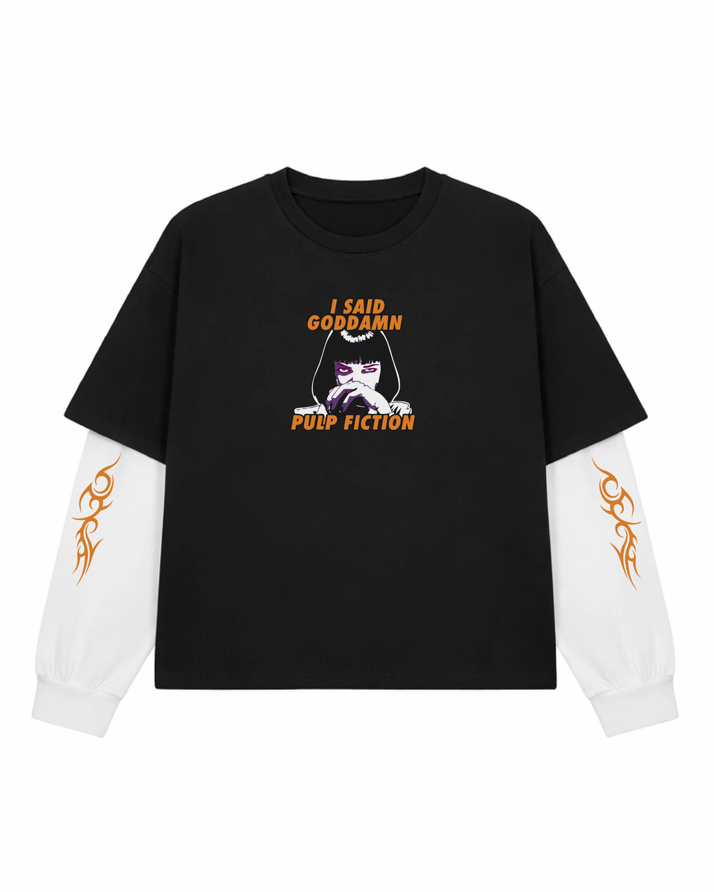 Pulp Fiction Oversized Layered T-Shirt