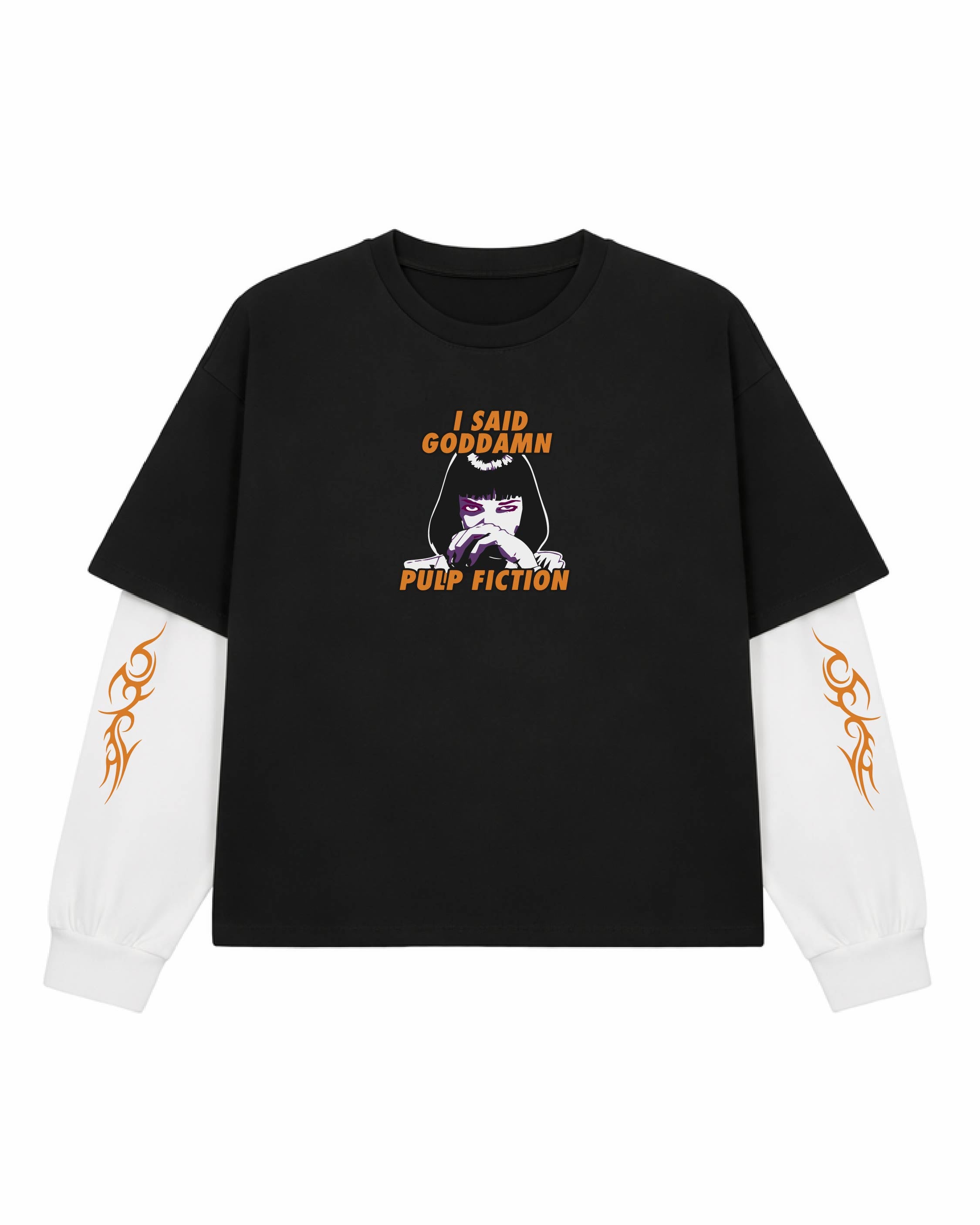 Pulp Fiction Oversized Layered T-Shirt