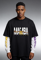 Black Mamba Oversized Layered T-Shirt