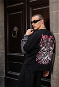 Metallica Skull Oversized Layered T-Shirt
