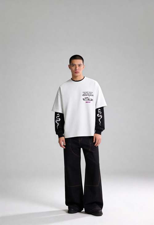 Blond Frank Oversized Layered T-Shirt