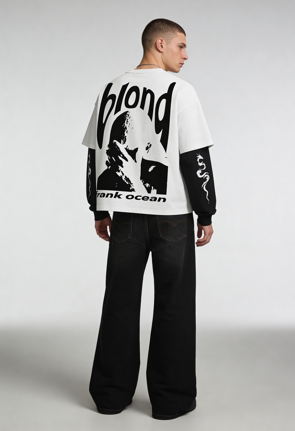 Blond Frank Oversized Layered T-Shirt