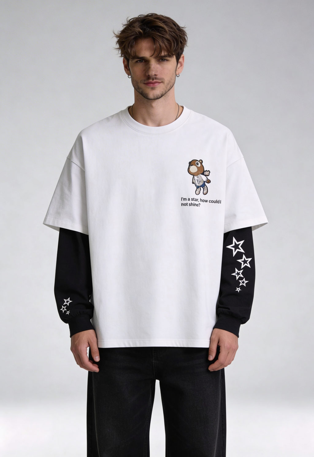 Kanye West Oversized Layered T-Shirt