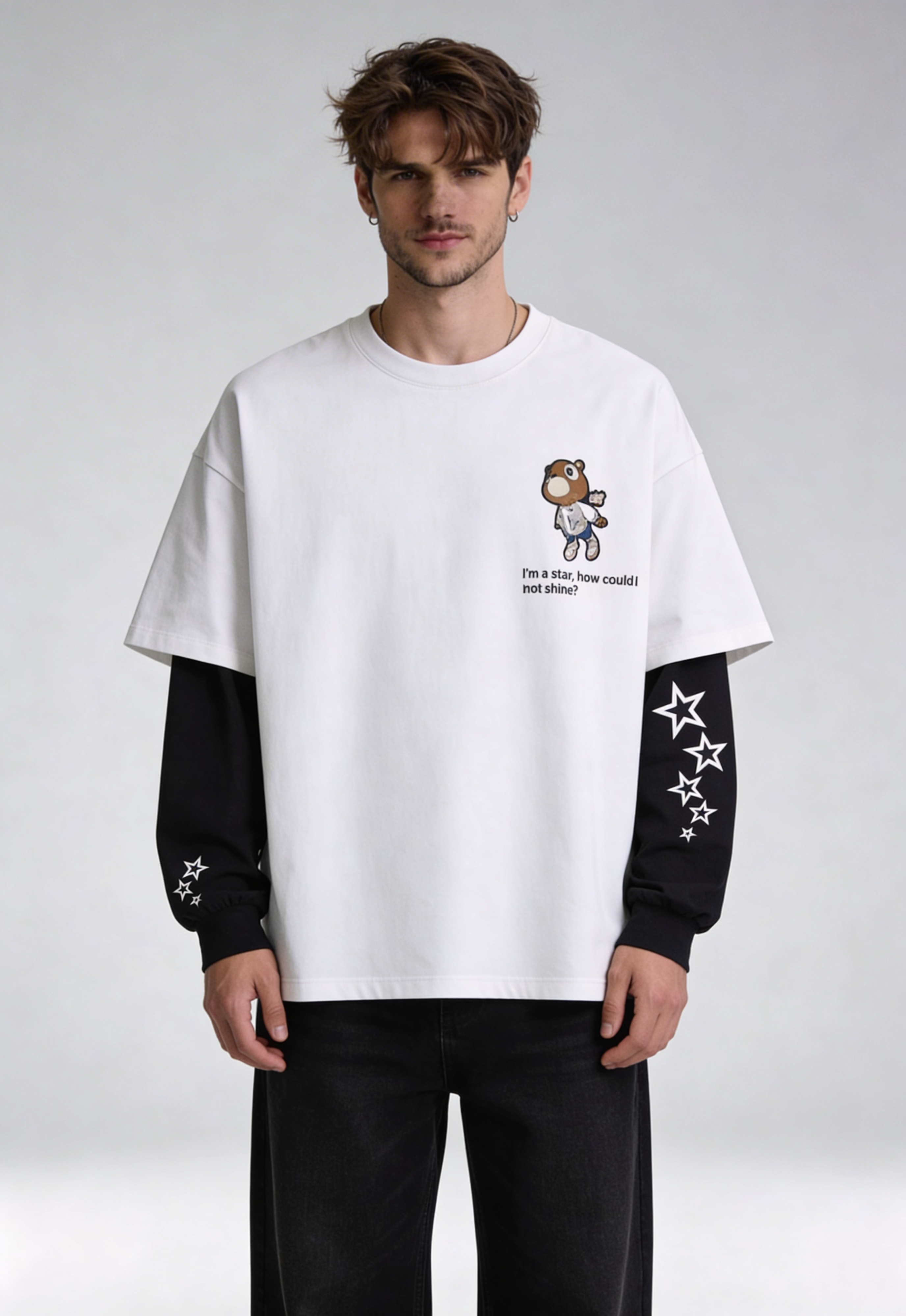 Kanye West Oversized Layered T-Shirt