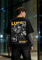 One Piece Luffy Red Hawk Oversized Layered T-Shirt
