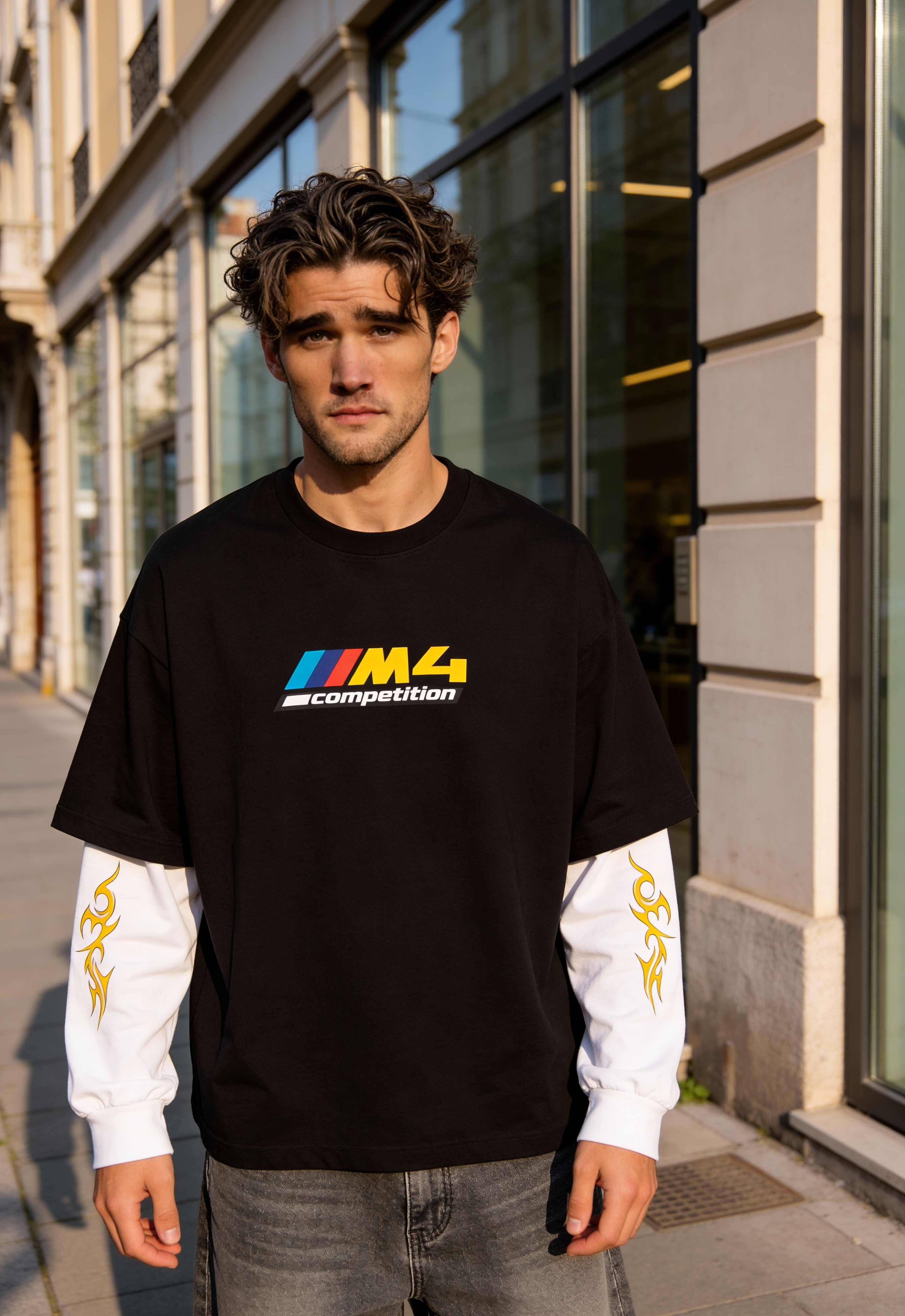 BMW M4 Oversized Layered T-Shirt