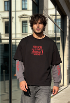 Stranger Things Oversized Layered T-Shirt