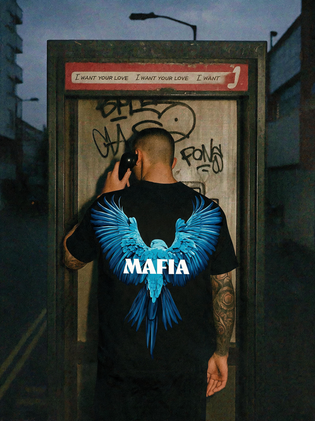 Sinner Mindset Black Oversized T-Shirt