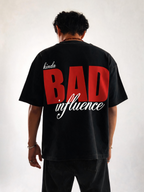 Kinda Bad Influence Black Oversized T-shirt